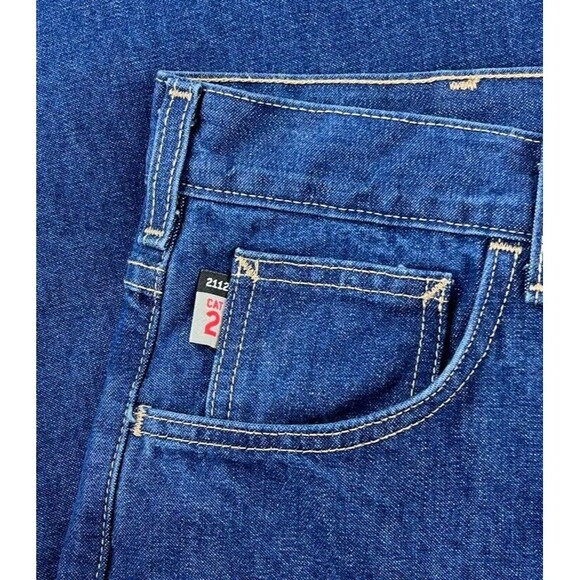 Carhartt Mens Flame Resistant Signature Denim Jean Relaxed Fit 40 X 32 Cat 2 NWT - Picture 6 of 10
